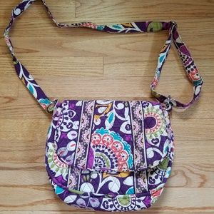Vera Bradley Saddle-Up Crossbody in Plum Crazy